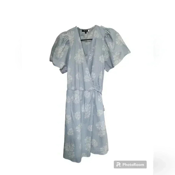 Madewell Floral Print Wrap Minidress - Picture 3 of 4